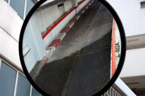 Convex mirror Stock-Fotos