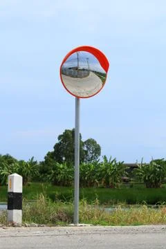 Convex mirror Stock Photos