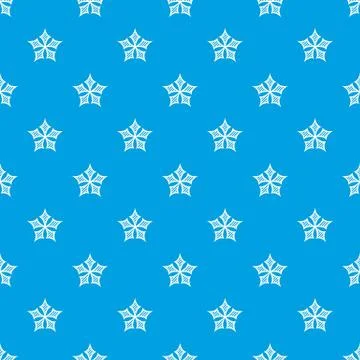 Convex star pattern vector seamless blue Stock Illustration
