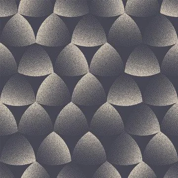 Convex Triangles Boho Seamless Pattern Vector Geometric Abstract Background 库存插图