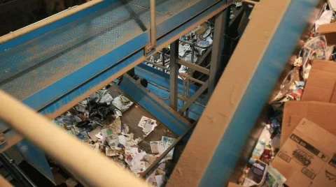 Conveyer Belts with Trash 動画素材 594016