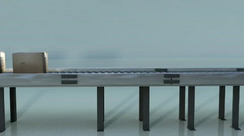 Conveyer box 2 Stock Footage 788710