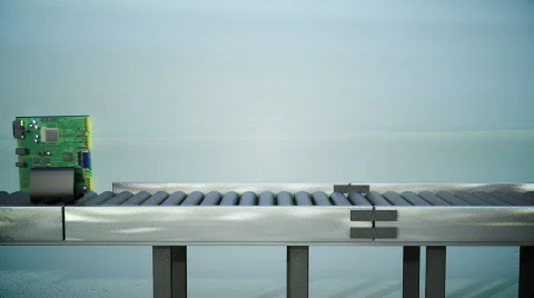 Conveyer CIRCUITS Stock Footage 788765