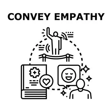 Conveying empathy concept for understanding human connection Stock Illustration