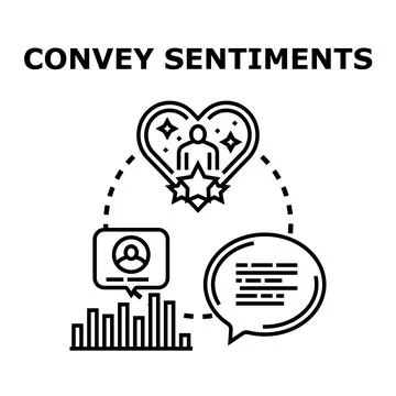 Conveying sentiments with communication and positive feedback Stock Illustration