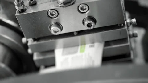 Conveyor for automatic production of hand and body cream. Stock Footage 283622214