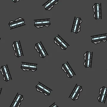 Conveyor belt cement production vector seamless pattern Illustrazione stock