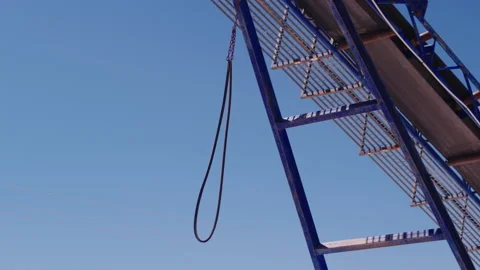 Conveyor belt in a construction materials pit Video stock 141857773