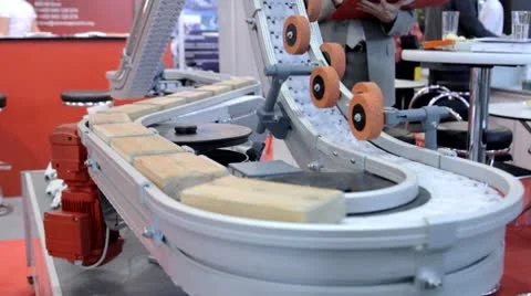 Conveyor belt Stock Footage 8838492