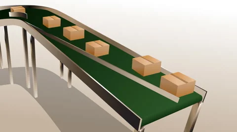 Conveyor belt Stock Footage 42340198