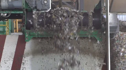 Conveyor Belt garbage Stock Footage 71612903
