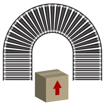 Conveyor belt icon box 스톡 일러스트