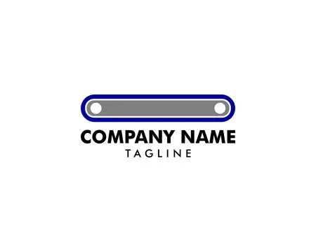 Conveyor Belt Logo Template vector icon illustration design 스톡 일러스트