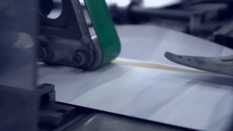 Conveyor belt with postal envelope Stock Footage 102309462