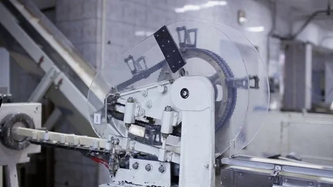 Conveyor belt with soap Stock Footage 83441730