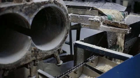 Conveyor belt with soap Stock Footage 83500382