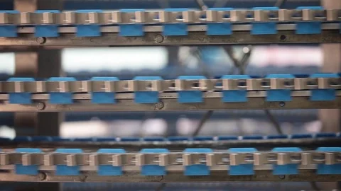 Conveyor belt transportation system Stock Footage 80895501