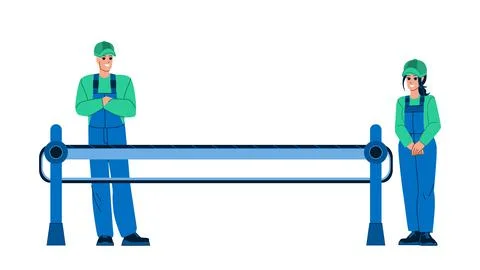 Conveyor belt vector イラスト素材