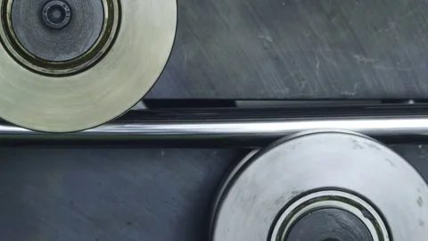 Conveyor detail Video stock 70237353