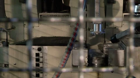 Conveyor - elements (protection) Stock Footage 46198891