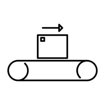 Conveyor Icon Stock Illustration