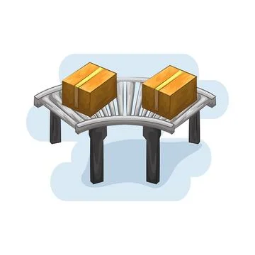 Conveyor Illustration イラスト素材