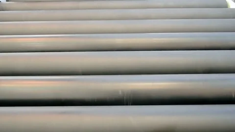 Conveyor moving rolling line, industry diversity. 스톡 동영상 71011275