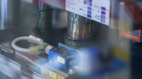 The conveyor in the production, the work of packaging technology Stock Footage 97878521