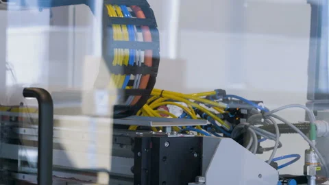 The conveyor in the production, the work of packaging technology Stock Footage 97881004