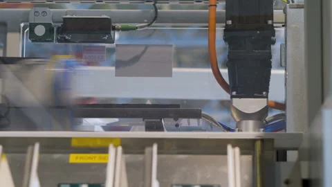 The conveyor in the production, the work of packaging technology Stock Footage 97882009