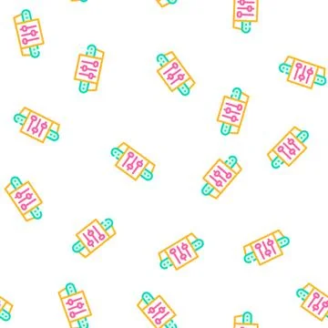 Conveyor settings vector seamless pattern sign Stockillustratie