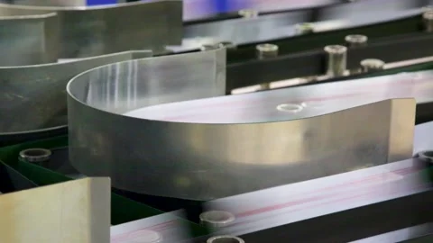 The conveyor speed for sorting letters postcode close up Stock Footage 304818958