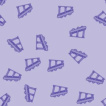 Conveyor system mining line seamless pattern 스톡 일러스트