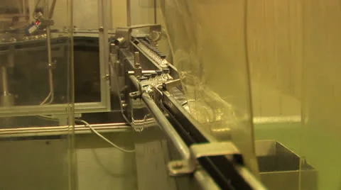The conveyor system of the production of medicines Video stock 24951494