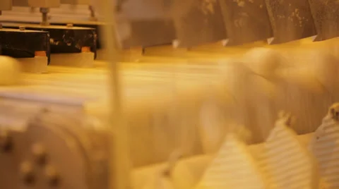 Conveyor which make scones Stock Footage 39420571