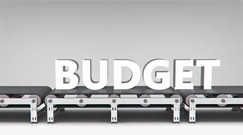 Conveyor with word animation Stock Footage 37631159