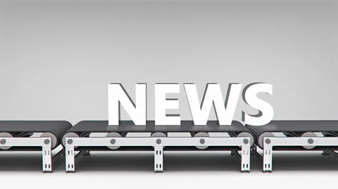 Conveyor with word animation Stock Footage 37631212