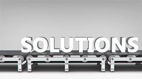 Conveyor with word animation Stock Footage 37631235