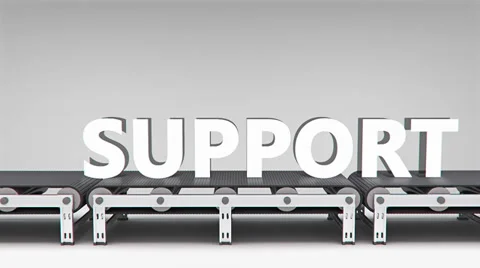 Conveyor with word animation Stock Footage 37631255