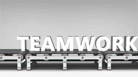 Conveyor with word animation Stock-Footage 37631265