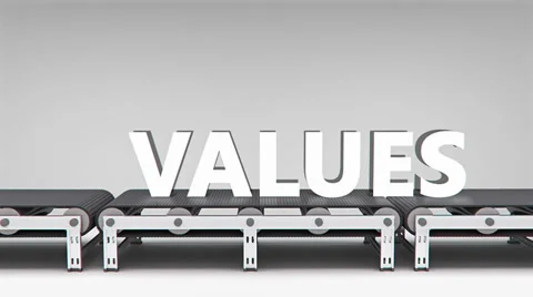 Conveyor with word animation Stock Footage 37631279