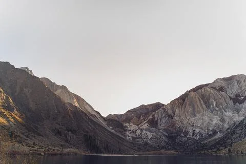 Convict Lake view of Sherwin range of Sierra Nevada Mountains 写真素材