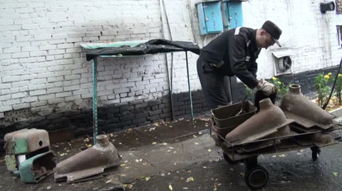 Convicted by compulsory works Stock Footage 37878917