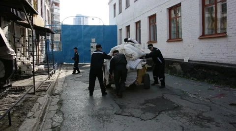 Convicted by compulsory works Stock Footage 59298661