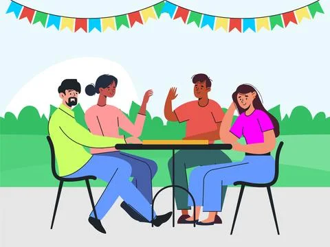 Convivial Concept Illustration Stock Illustration