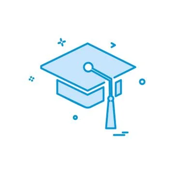 Convocation cap icon design vector Stock Illustration