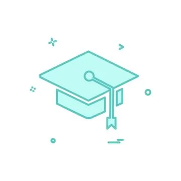 Convocation icon design vector Stock Illustration