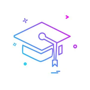Convocation icon design vector Stock Illustration