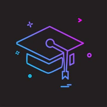 Convocation icon design vector Illustrazione stock