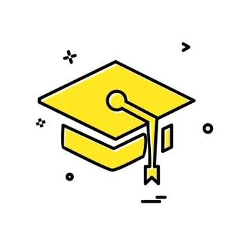 Convocation icon design vector Stock Illustration